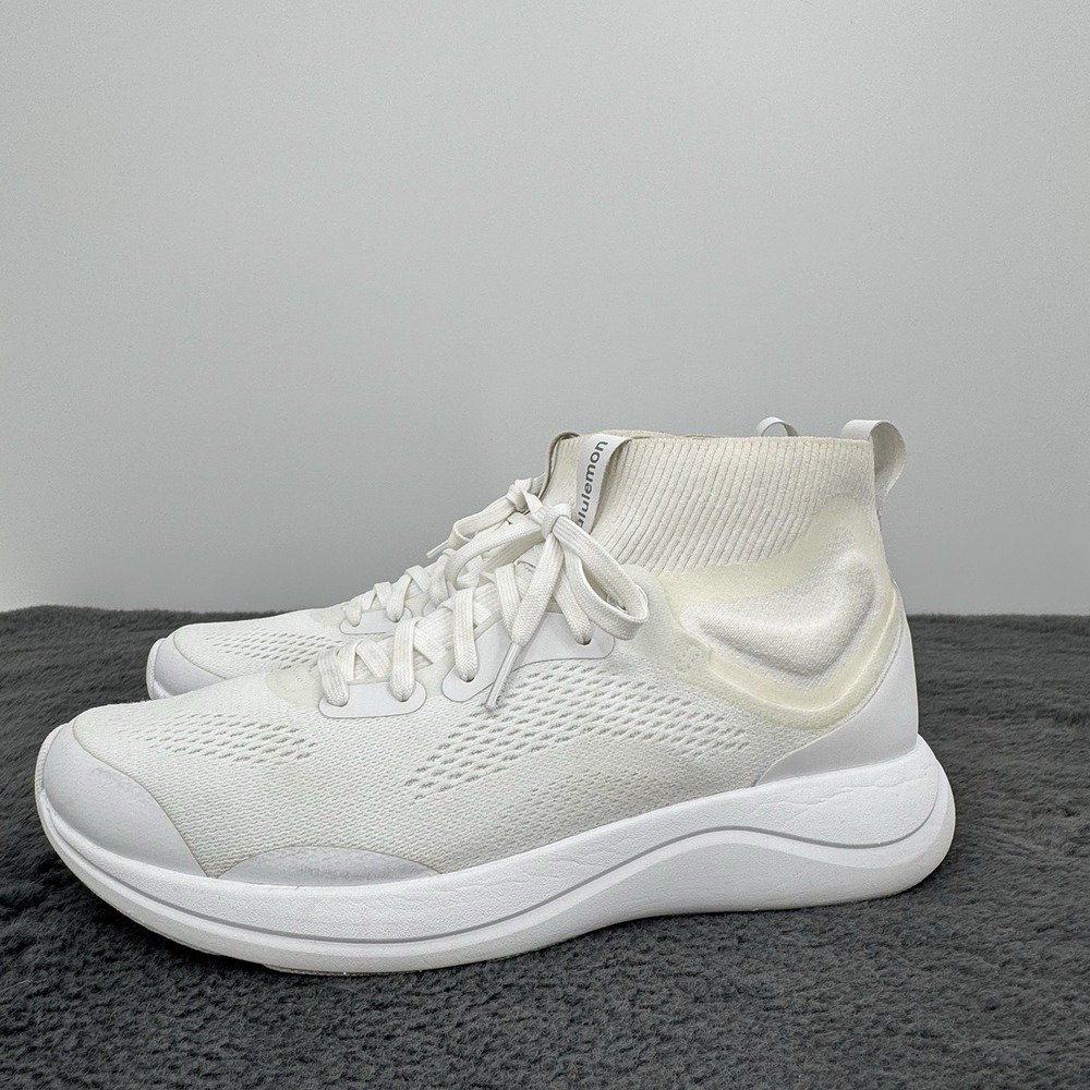 Lululemon Chargefeel Workout Mid Shoes Womens Size 9.5 White Athletic Running